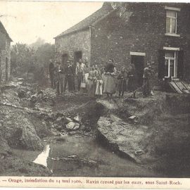 Floreffe – rue Crolcul – inondations du 14 mai 1906