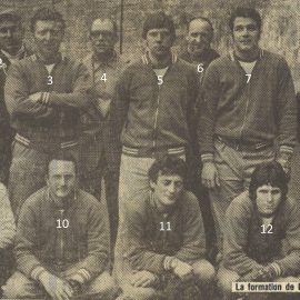 Floreffe – balle pelote – division 3 Nationale – 1977