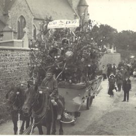 Floriffoux – rue Sainte-Gertrude – fête du centenaire -1930