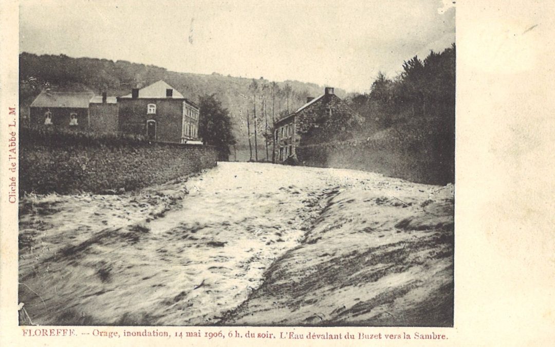 Floreffe – rue du Séminaire – inondations du 14 mai 1906