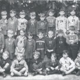 Franière – rue de l’Ecole – école primaire communale – classes de 1945/1946