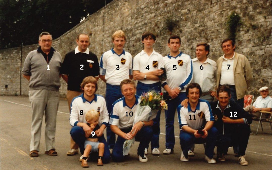Floreffe – balle pelote – équipe championne de 1ère division régionale – 1982