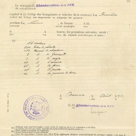 Franière – guerre 14-18 – ordres de réquisitions par l’armée belge – août 1914