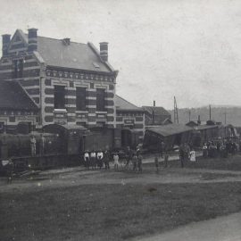 Franière – place de la gare – accident ferroviaire – 1917
