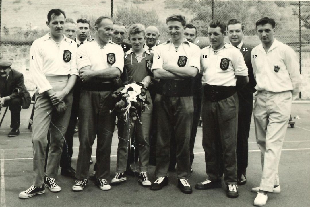 Floreffe – balle pelote – équipe championne de provinciale – 1964