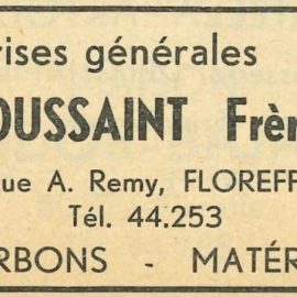 Floreffe – rue Adelin Remy – entreprise de construction Toussaint Frères