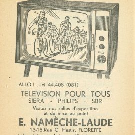Floreffe – rue Célestin Hastir – marchand de téléviseurs Namêche-Laude