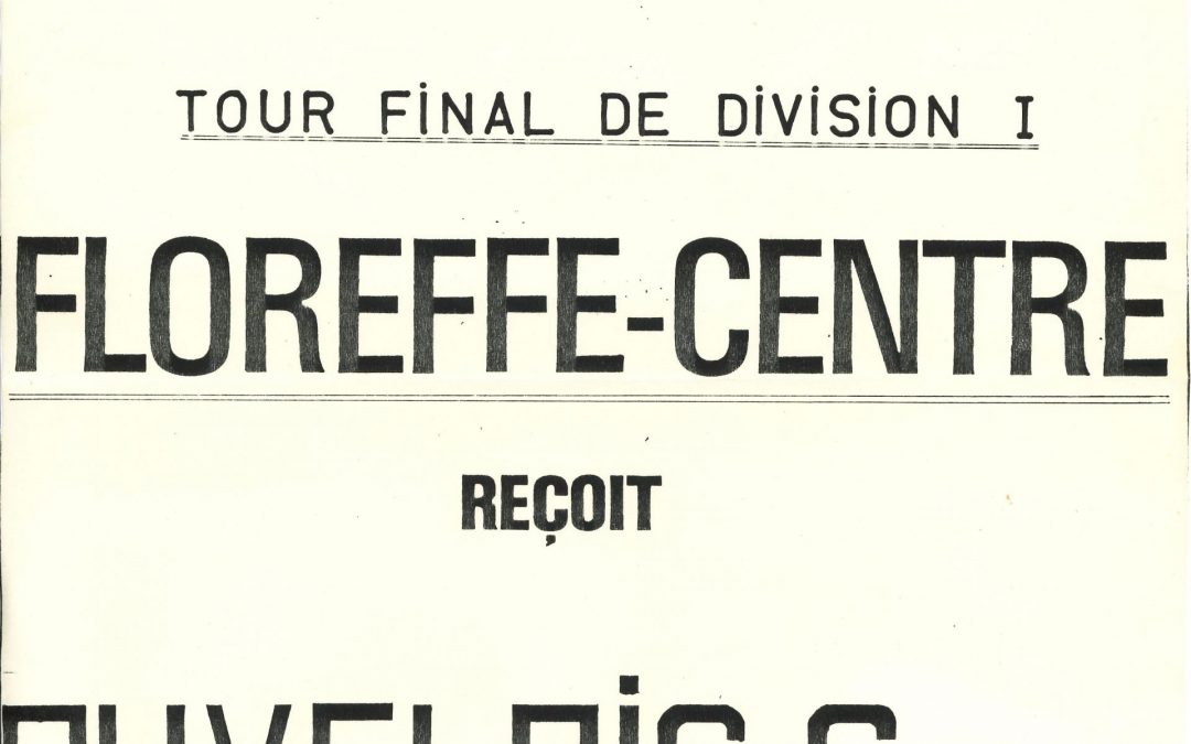 Floreffe – balle pelote – tour final de division I régionale – 1982