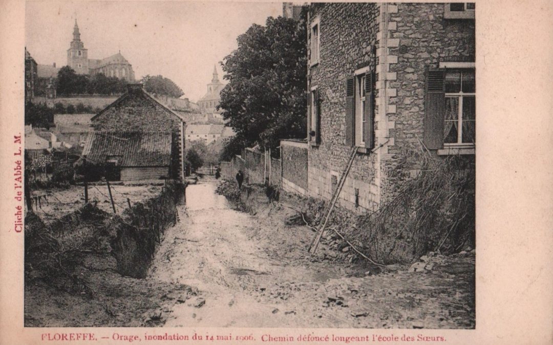 Floreffe – rue de Dorlodot – inondations de 1906