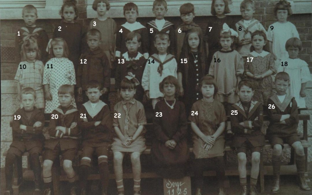 Soye – école communale – photo de classe – année 1925