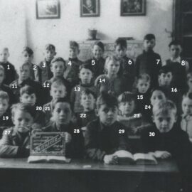 Franière – rue de l’Ecole – école primaire communale – classes de 1947/1948 – Maître MISSON