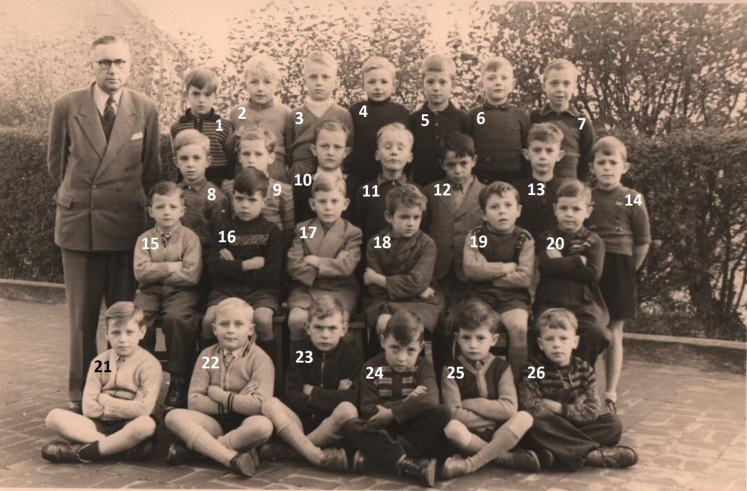Franière – école primaire communale – classe de 1953 ou 1954 – Maître Gofette