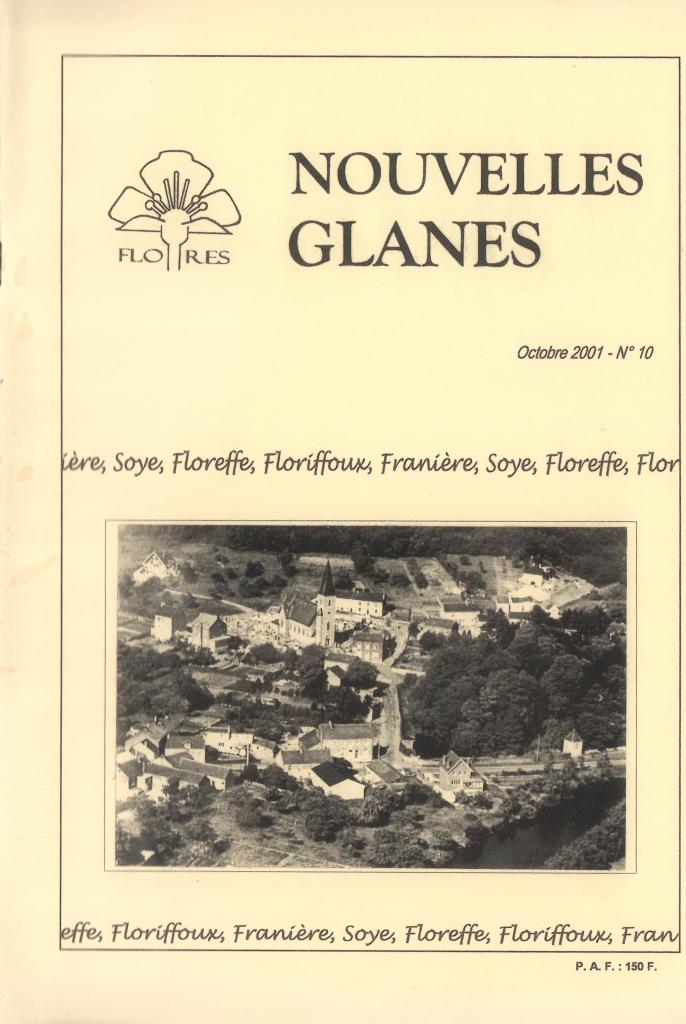 Floreffe – nouvelles glanes – octobre 2001 – n°10