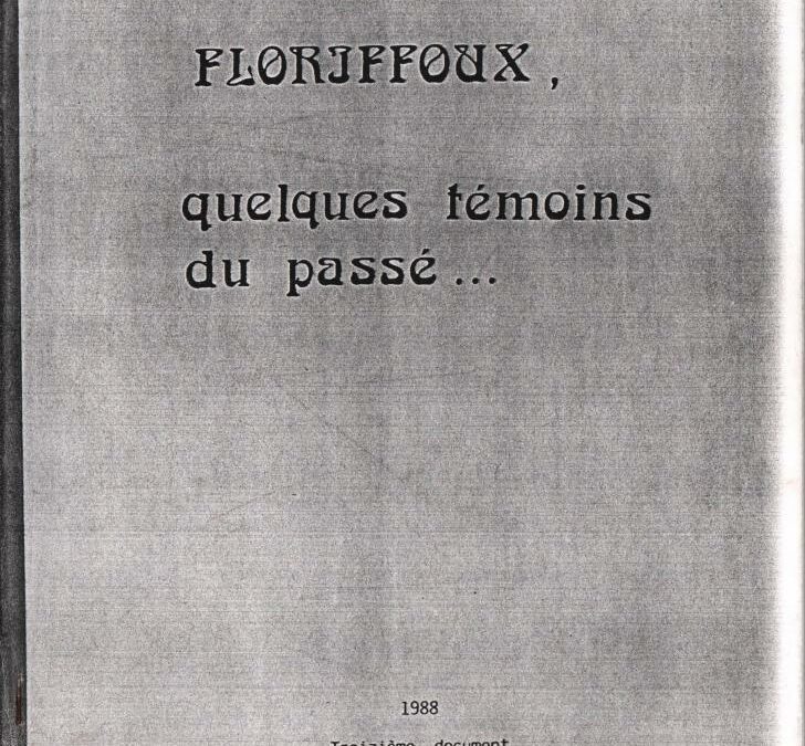 Floriffoux – quelques témoins du passé – XIII