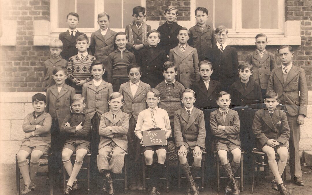 Soye – école primaire communale – photo de classe (garçons) – année 1937