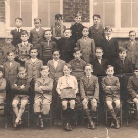 Soye – école primaire communale – photo de classe (garçons) – année 1937